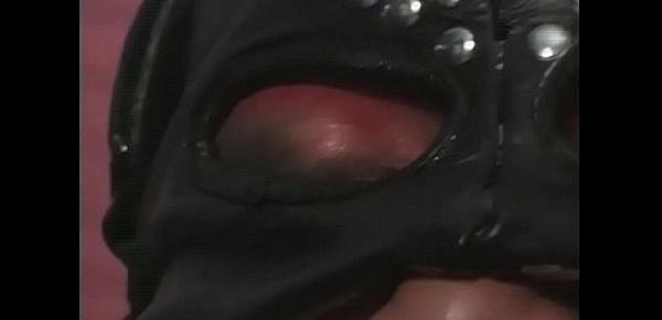  Slave in latex violently ass fucked